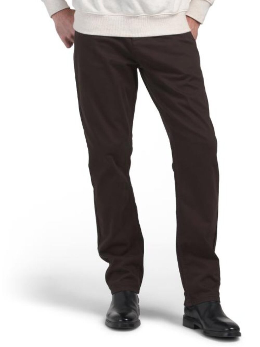 KARL LAGERFELD PARIS Linen Blend Stretch 5 Pocket Slim Pants